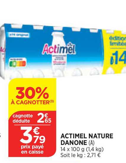 Actimel Nature Danone