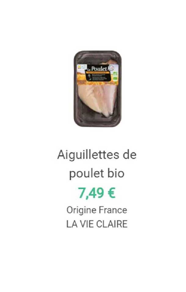 Aiguillettes De Poulet Bio