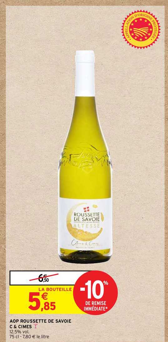 aop roussette de savoie c & cimes