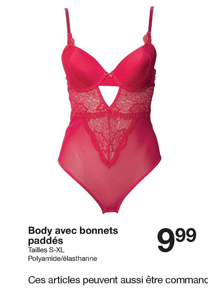 body avec bonnets paddés