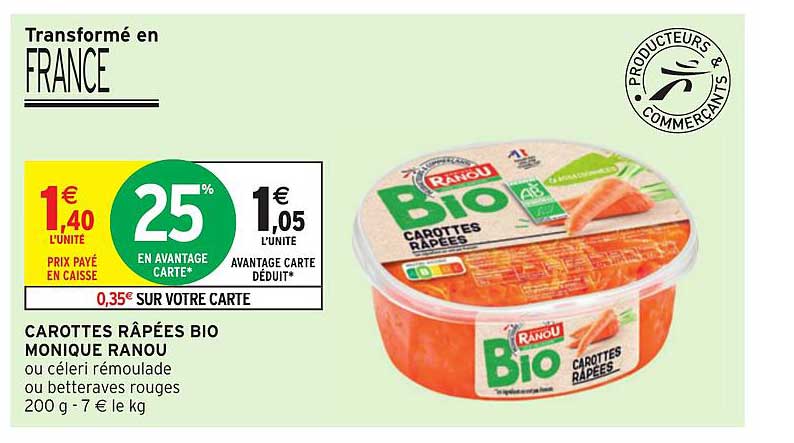 carottes râpées bio monique ranou