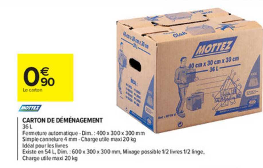 Carton De Déménagement Mottez