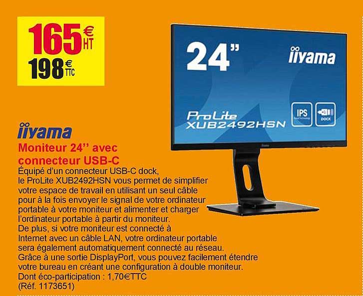 connecteur usb-c iiyama