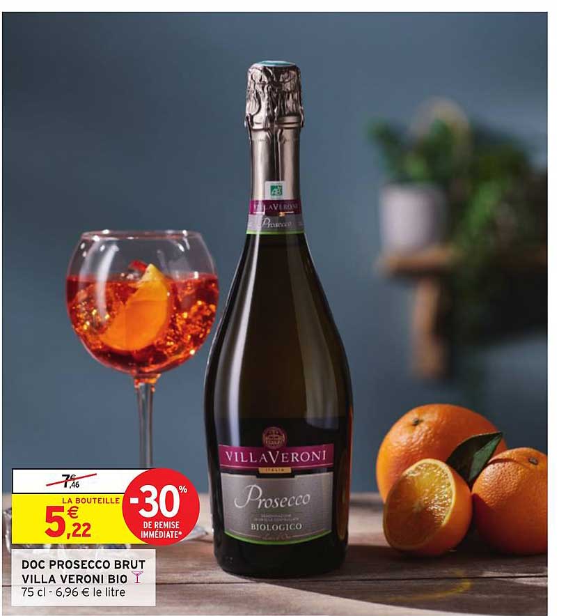 doc prosecco brut villa veroni bio