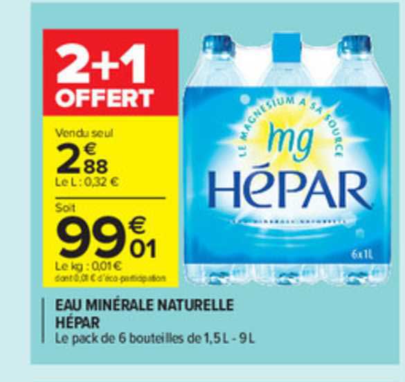 Eau Minérale Naturelle Hépar
