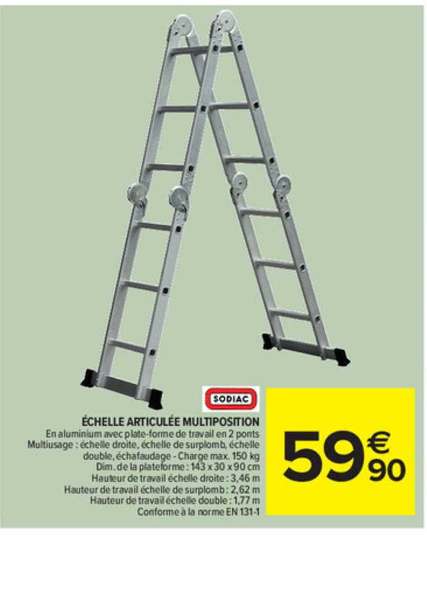 échelle articulée multiposition sodiac