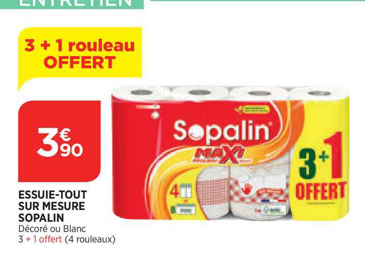 essuie-tout sur mesure sopalin