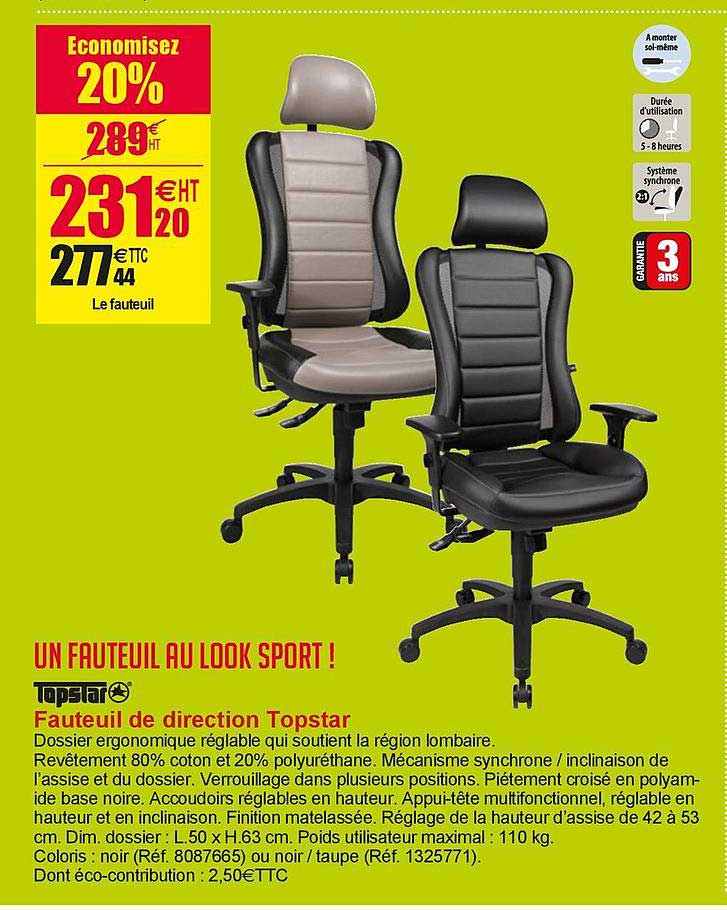 fauteuil de direction topstar