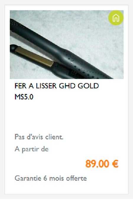 fer à lisser ghd gold ms5.0