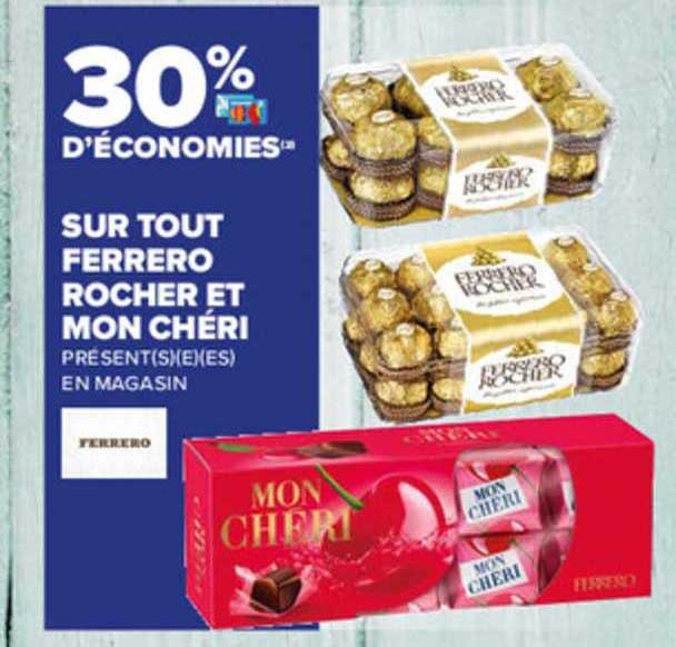 ferrero rocher et mon chéri