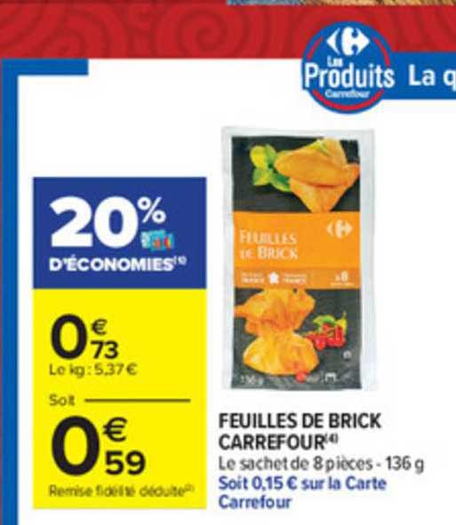 Feuilles De Brick Carrefour