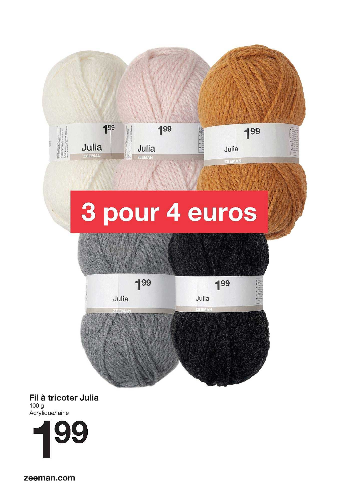 fil à tricoter julia