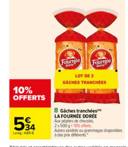 gâches tranchées la fournée dorée