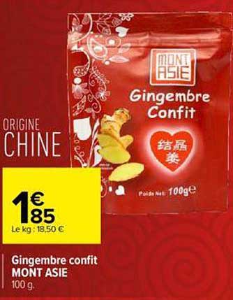 Gingembre Confit Mont Asie