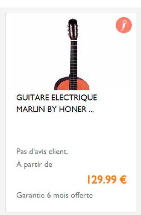 guitare électrique marlin by honer