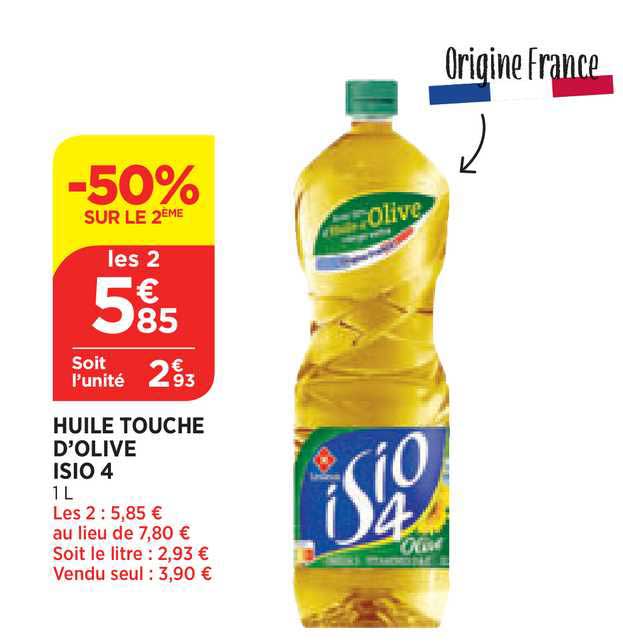 huile touche d'olive isio 4