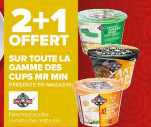 la gamme des cups mr min