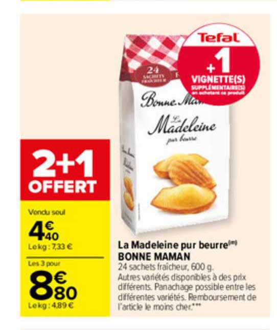 la madeleine pur beurre bonne maman