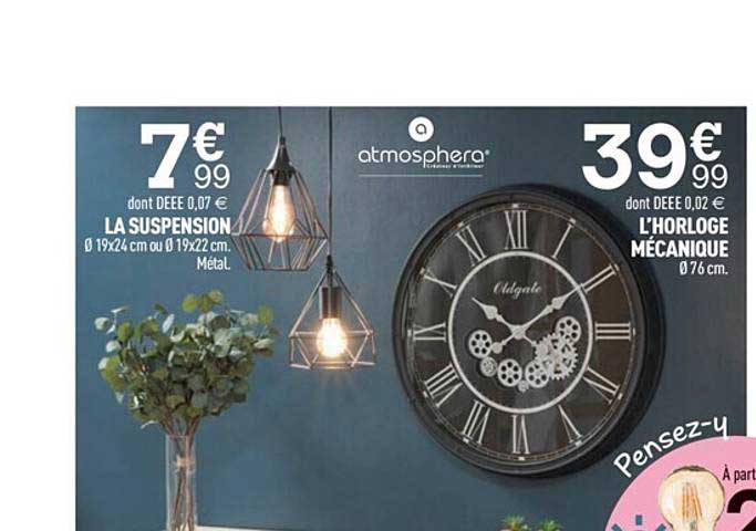 la suspension, l'horloge mécanique