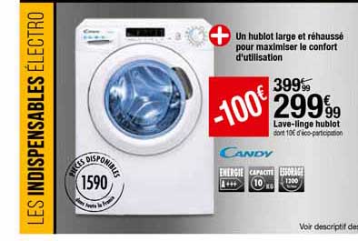 lave-linge hublot candy