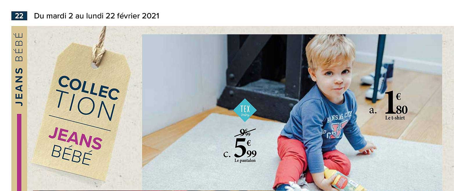 le pantalon tex baby, le t-shirt