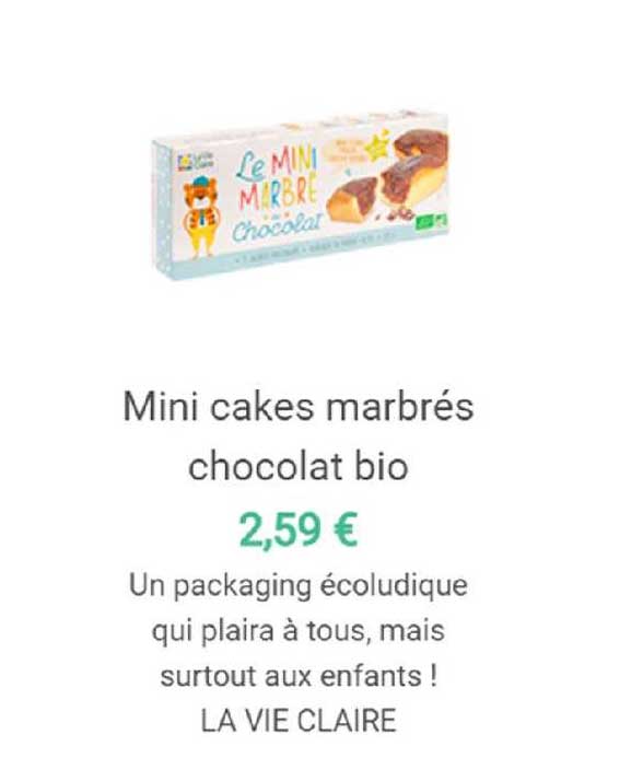 mini cakes marbrés chocolat bio