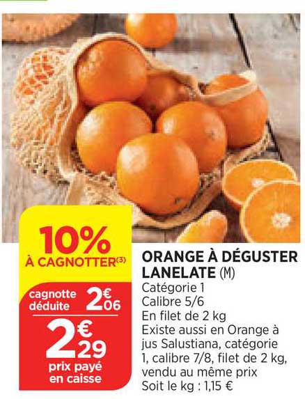 orange à déguster lanelate