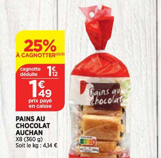 Pains Au Chocolat Auchan