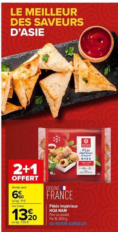 pâtes impériaux hoa nam