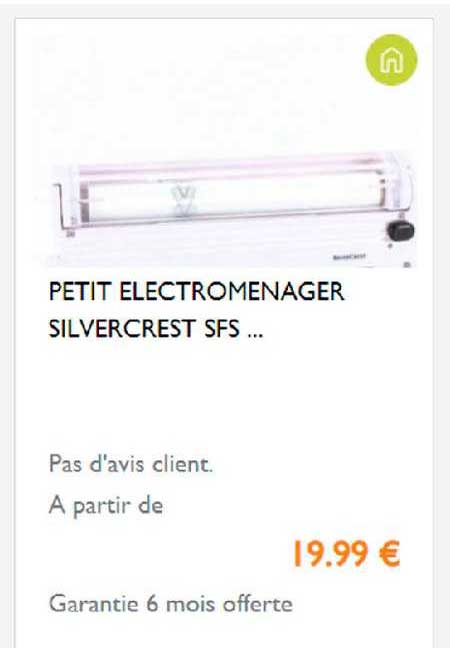 Petit électroménger Silvercrest Sfs