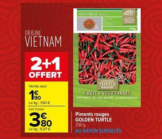 piments rouges golden turtle