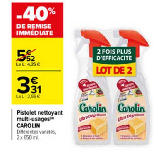 pistolet nettoyant multi-usages carolin