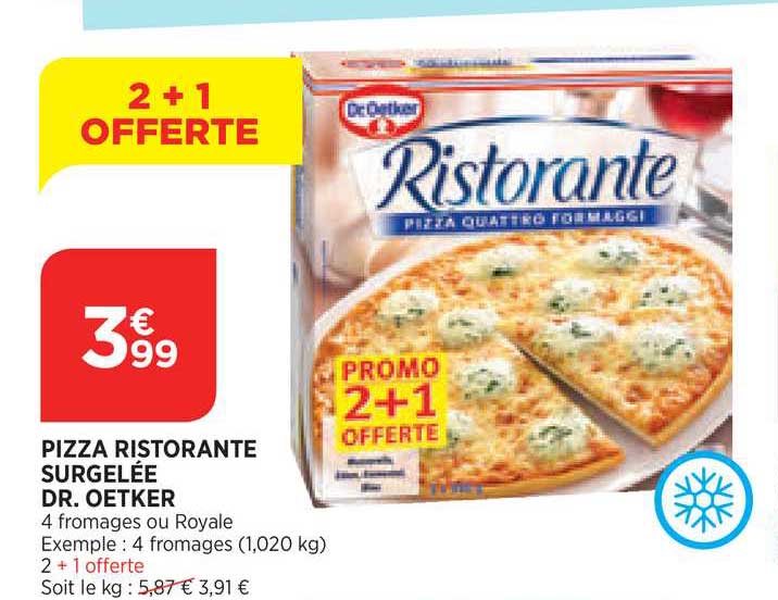pizza ristorante surgelée dr. oetker