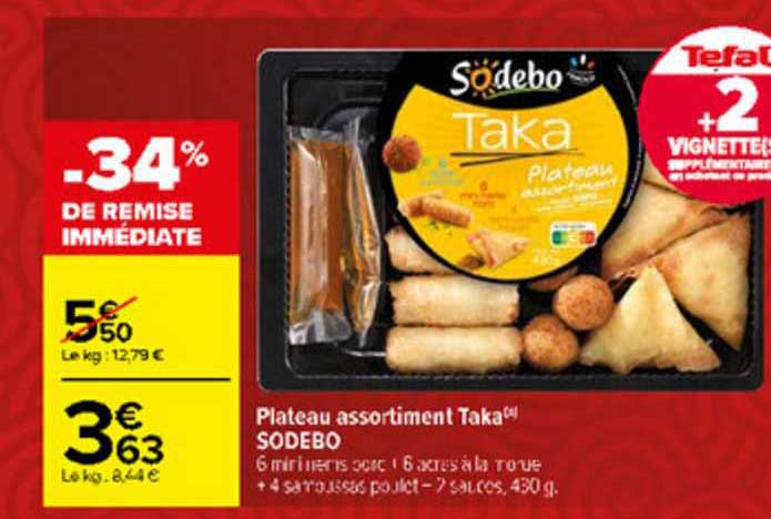 plateau assortiment taka sodebo