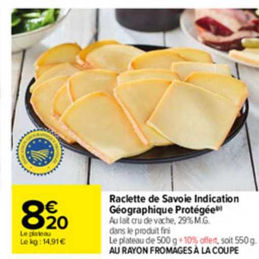 raclette de savoie indication géographique protégée