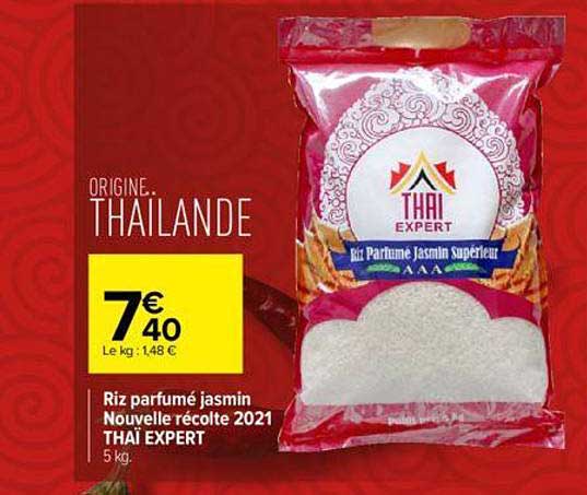 riz parfumé jasmin nouvelle récolte 2021 thaï expert