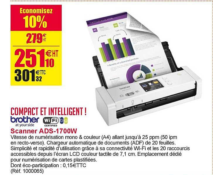 Scanner Ads-1700w Brother