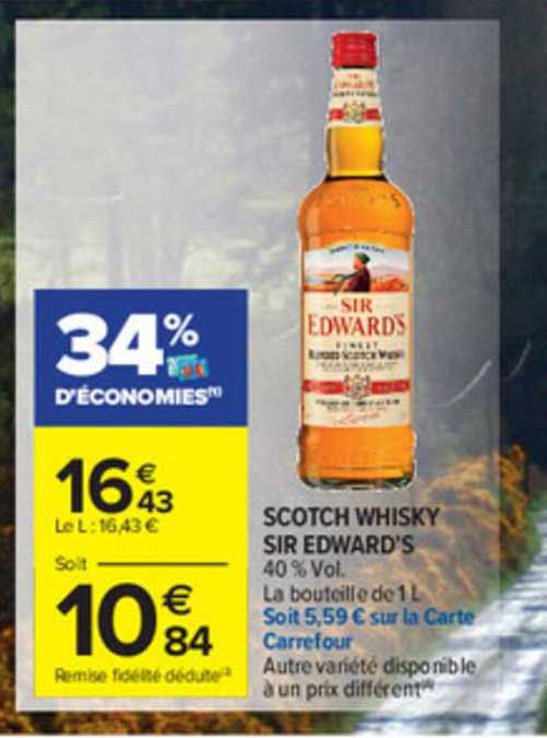 scotch whisky sir edward's