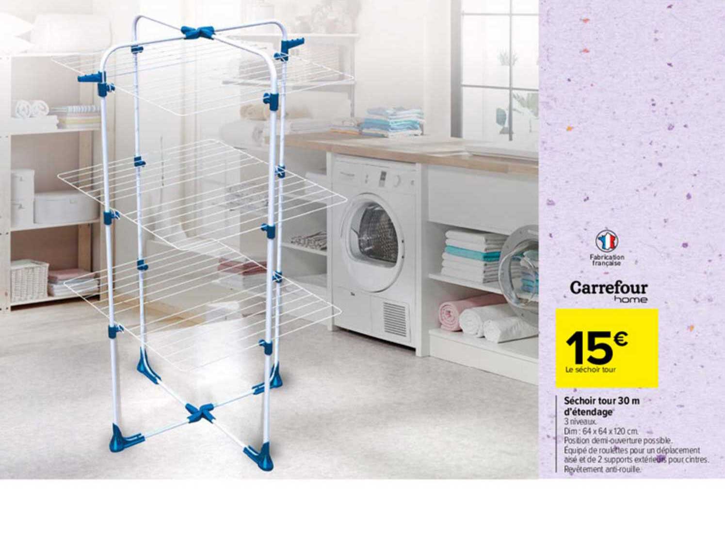 séchoir tour 30 m d'étendage