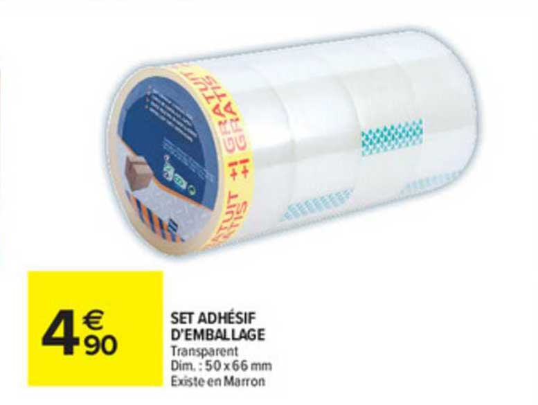 set adhésif d'emballage