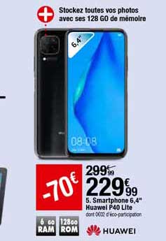 smartphone 6,4" huawei p40 lite