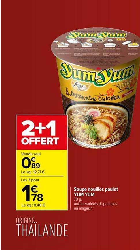 soupe nouilles poulet yum yum