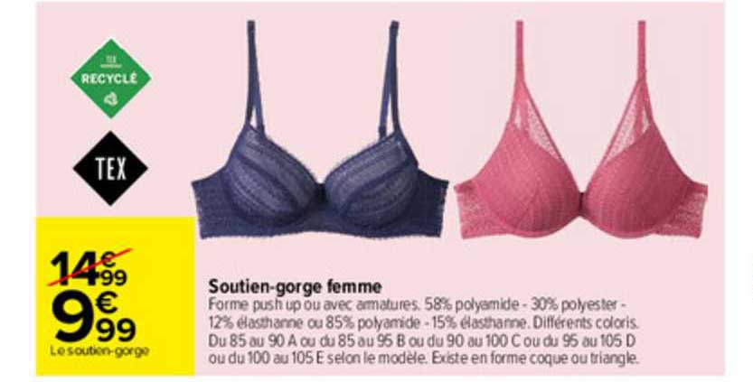 Soutien-gorge Femme Tex