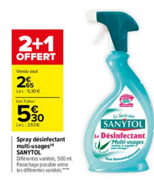 spray désinfectant multi-usages sanytol