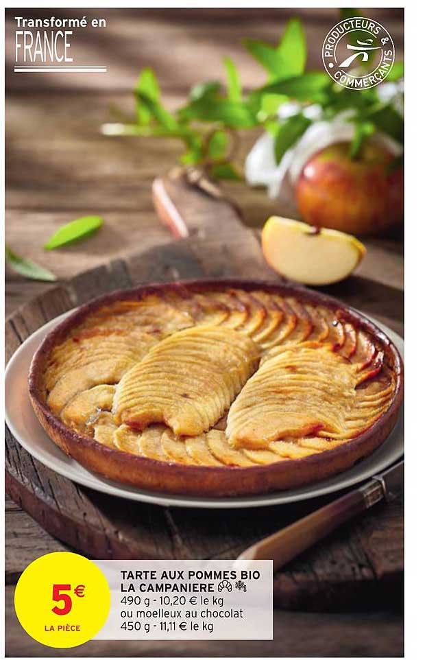 tarte aux pommes bio la campanière