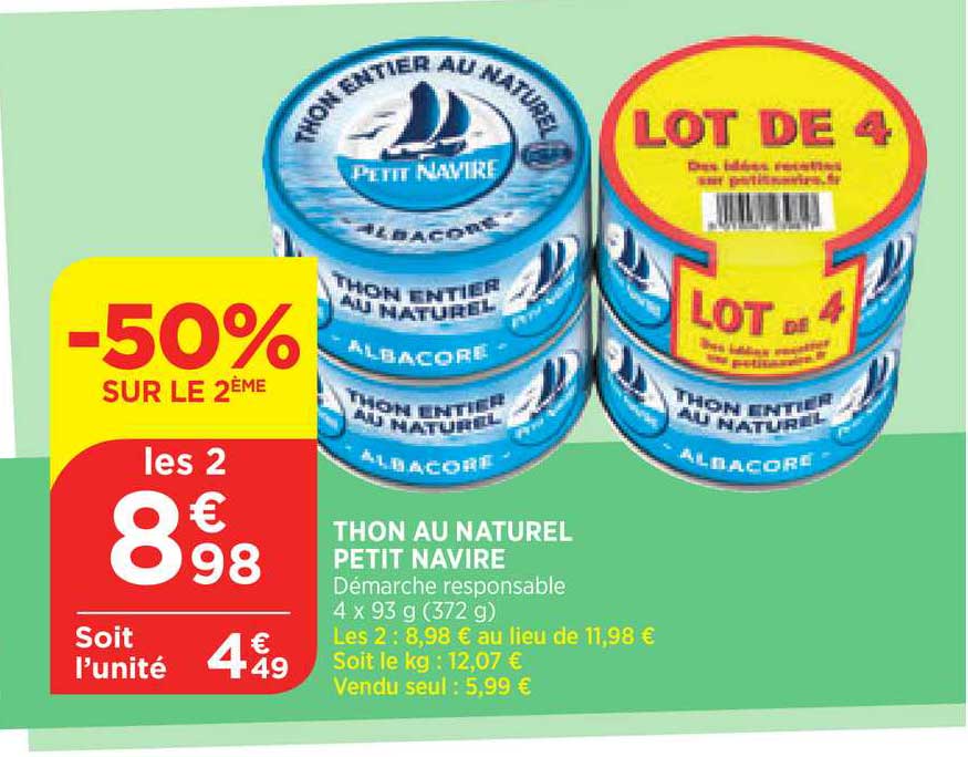 Thon Au Naturel Petit Navire