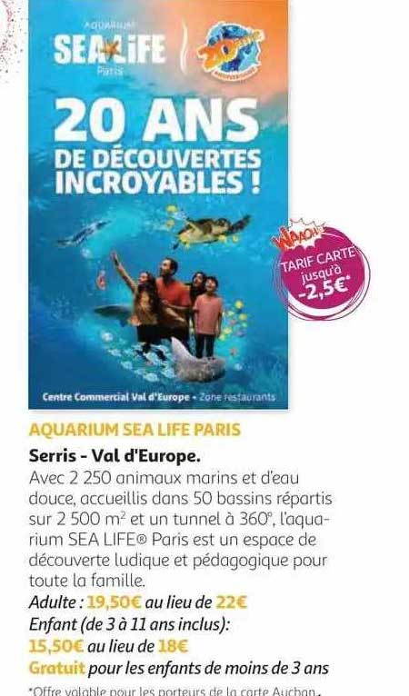 aquarium sea life paris serris - val d'europe