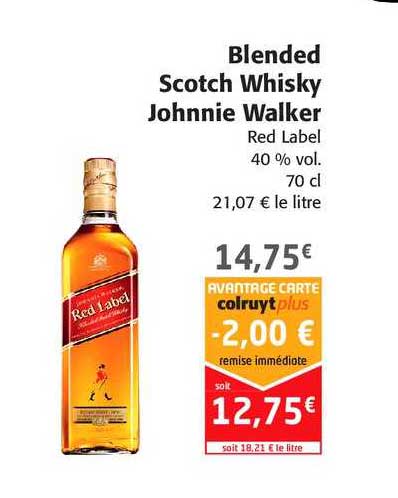 blended scotch whisky johnnie walker