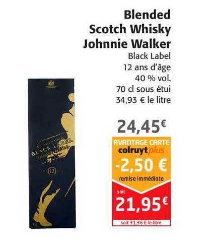 blended scotch whisky johnnie walker