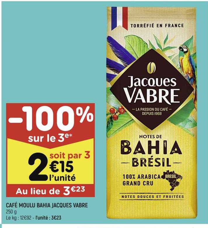 café moulu bahia jacques vabre